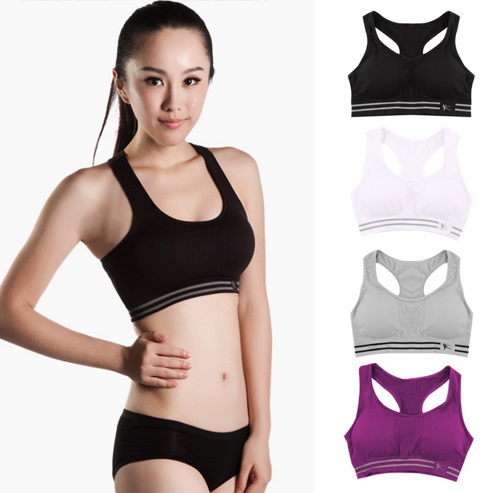 Women Seamless Racerback Sports Bra Yoga Fitness Padded  women’s sports underwear workout bra