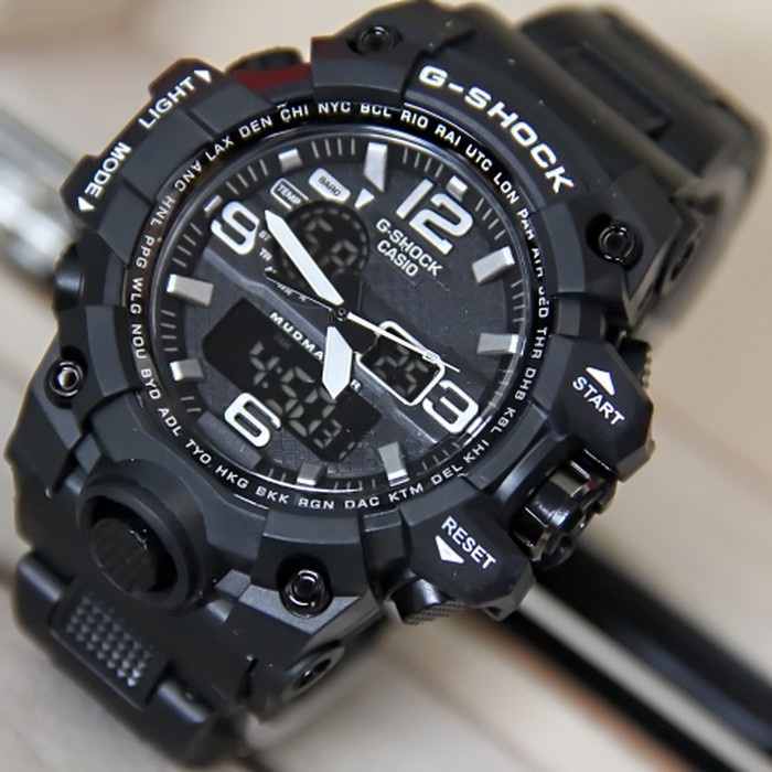 DWG-1000 /C3/C4 Men’s Sport Rubber Digital Dual Time Watch Jam Tangan Lelaki
