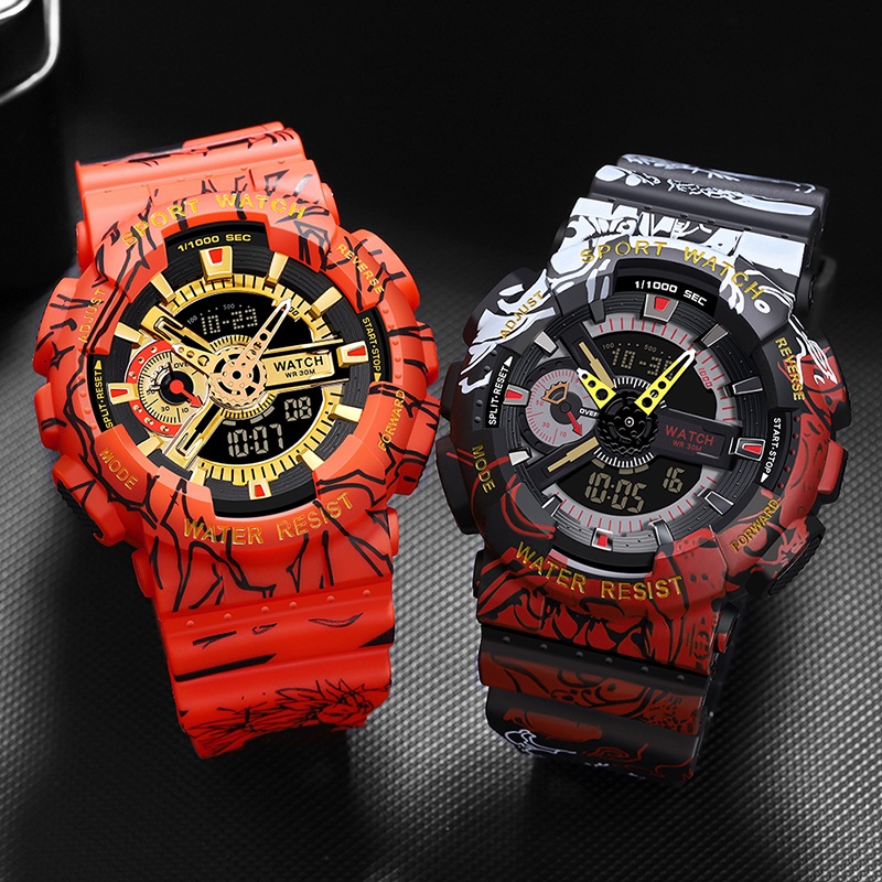 One Piece Men’s Sports Watch Waterproof Top Luxury Wristwatches Gifts Style Digital Clocks Shock Gentleman Fashion