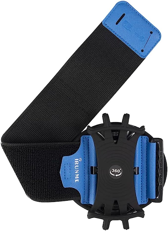 Loksengtech Running Armband 360°Rotatable Forearm Armband Detachable Sports Wristband for 4’’-6.5’’ Phones, Great Cell Phone Armband for Running, Jogging, Cycling, Exercise and Gym