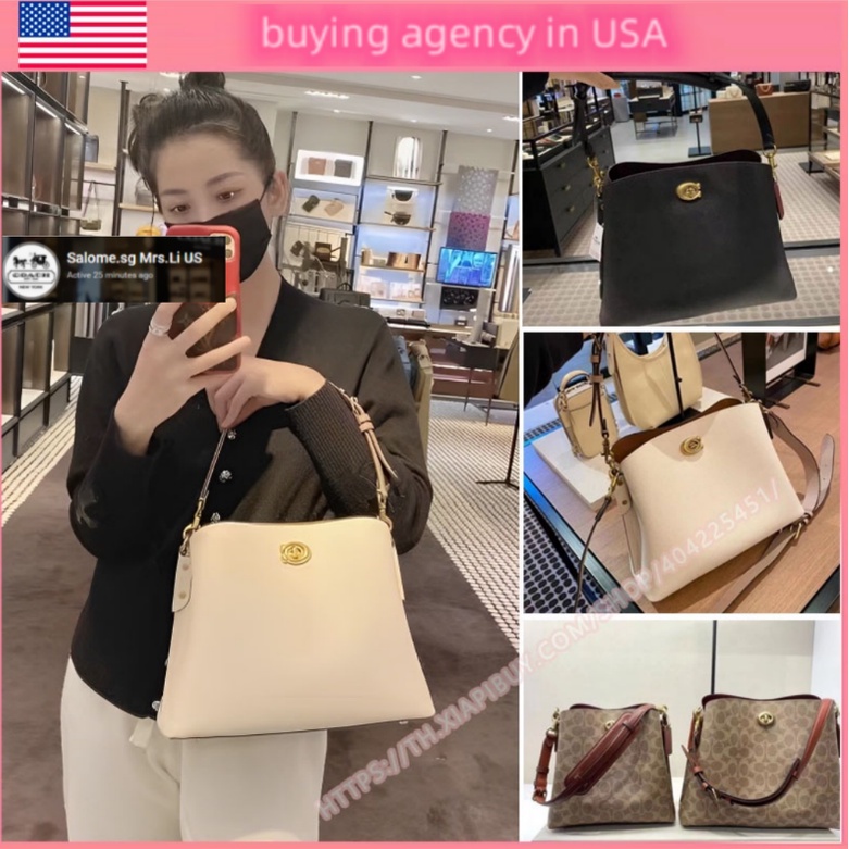 ⭐Mrs.Li purchasing the United States ️ 100% genuine Coâćh fashion women’s shoulder bag / large bucket bag