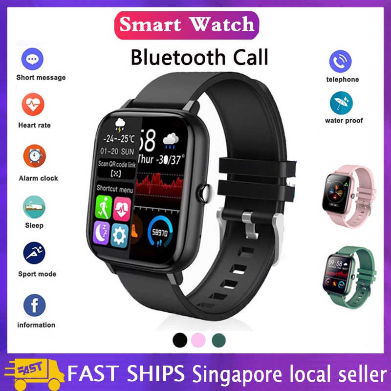 [SG Stock] Smart Watch Men’s And Women’s  Fitness Tracker Bluetooth Call Sports Watch
