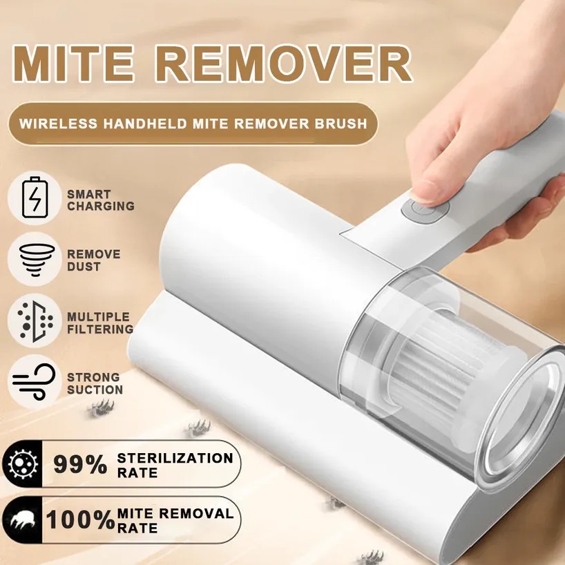 ??Ready Stock?? 10000PA Mites Remover Instrument 220V Home Bed Quilt UV Sterilization Disinfection Vacuum Cleaner Pets Vacuum Mite Removers