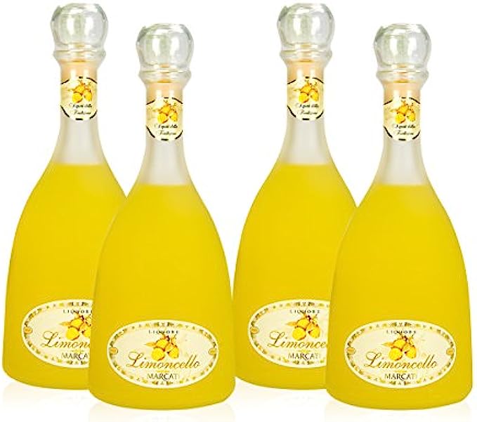 Limoncello d’Italia Marcati Gagliano (Pack 4 Satin Finish Bottles)