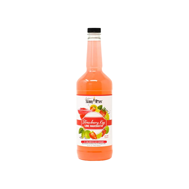 Jordan’s Skinny Mixes Strawberry Key Lime Margarita, Sugar Free Cocktail Flavoring Mix, 32 Fl Oz