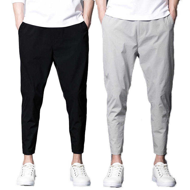 Men’s casual pants trousers, summer thin pants, fitness breathable long pants