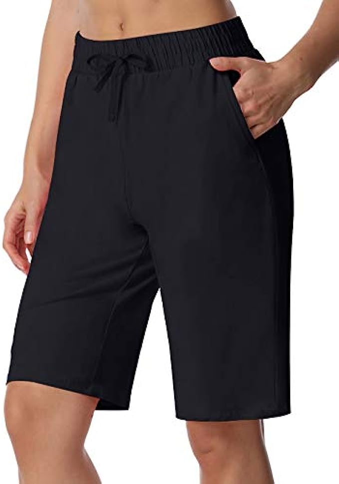 ChinFun Women’s Bermuda Shorts Athletic Active Yoga Lounge Quick Dry Activewear Workout Sweat Running Shorts
