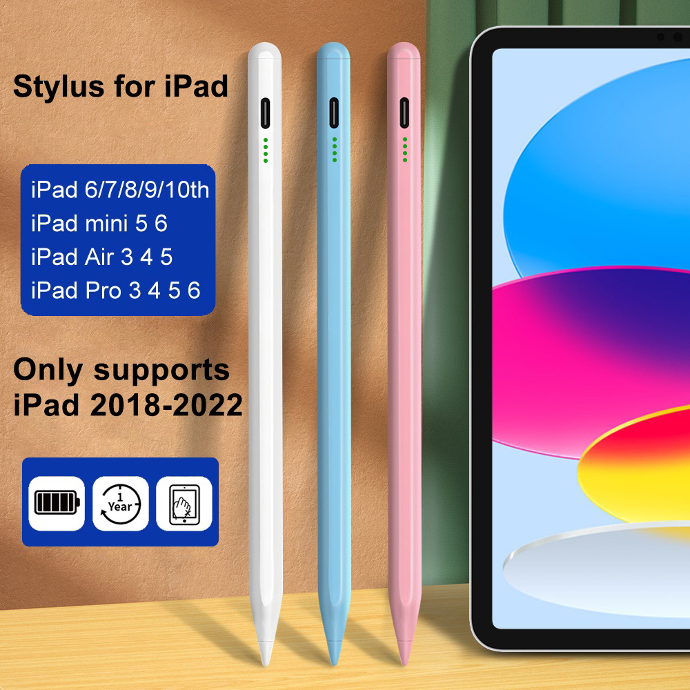 Active Capacitive Pen, with Anti-Palm Accidental Touch Function Power Display Suitable for iPad Pencil 2018-2022